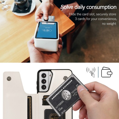 Leather Card Slot Wallet Case Cover Kickstand For Samsung Galaxy A13 A33 A53 A73 - Picture 74 of 81