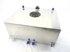 Universal Aluminum 20 Gallon Fuel Cell W 0-90 Ohm Sending Unit Polished F51007p