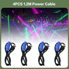 4Pcs 1.2M 4 ft Stage DJ Light Power Cable for 230W/295W/280W/380W/200W