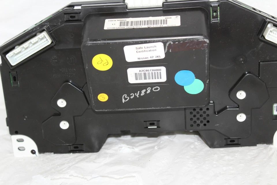 Speedometer Instrument Cluster 2014 Nissan Altima Sdn. 59,968 Miles NO COVER - Image 2 of 4