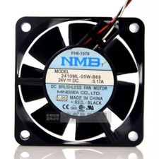 NMB 2410ML-05W-B69 6025 DC24V 0.17A 3-Wire Inverter Cooling Fan