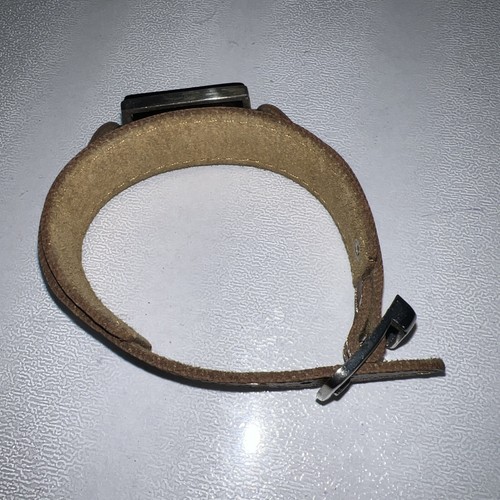 Pulsera CUERO MARRÓN Hombre/Mujer Pulsera GRABADA AQEEQ MARCO PLATEADO - Imagen 23 de 24