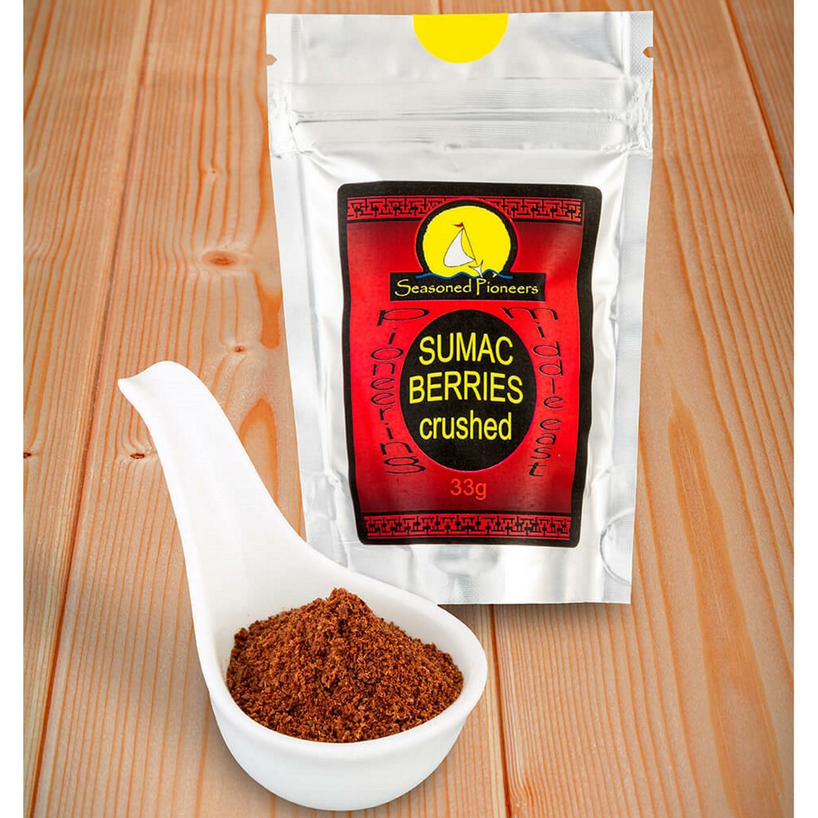 Seasoned Pioneers Crushed Sumac Berries All-Purpose Seasoning 33g Spice Packet
