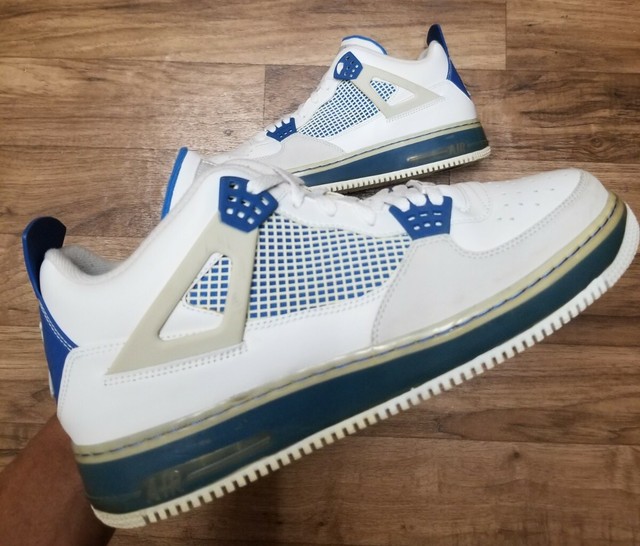 Size 13 Jordan Fusion 4 Military Blue For Sale Online Ebay