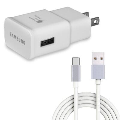 FAST HOME CHARGER TYPE-C 6FT USB CABLE QUICK POWER ADAPTER for PHONES & TABLETS