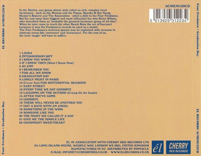 THE FOUR FRESHMEN GRADUATION DAY [EL] NEW CD