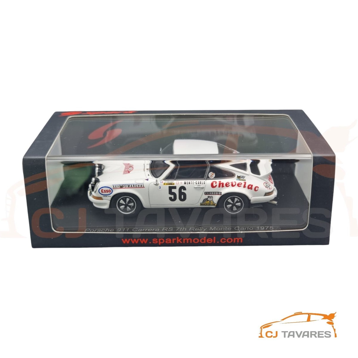 SPARK S6630 PORSCHE 911 CORSA RS #56 J-P ROUGEI RALLY MONTE CALRO
