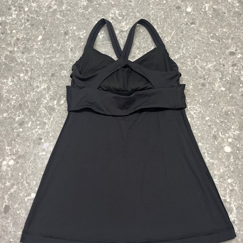 Lululemon Wrap It Up Tank Top Black Size 4 - Picture 4 of 5
