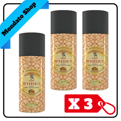 EVAFLOR WHISKY SINCE 1970 HERREN DEODORANT 150ml SPRAY (X3)