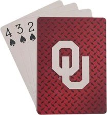 Pro Specialties Group NCAA Diamond Plate Playing Cards (Oklahoma Sooners)