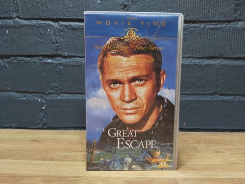 THE GREAT ESCAPE 1963/2001 - Steve McQueen - VHS Video - MGM - PAL FILM TAPE - Picture 2 of 5