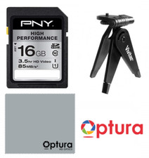 16GB High Performance Class 10 U1 SDHC Flash Memory Card MINI TRIPOD