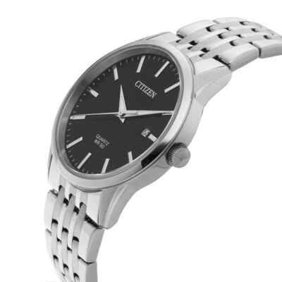 Citizen Orologio Uomo Al Quarzo BI5000-52L - Cassa In Acciaio 39mm, Quadrante Blu, Cinturino In Acciaio, 5 BAR
