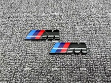 X2 Genuine Style M Performance Glossy Black Fender 5.5cm Emblem Badge For Suv