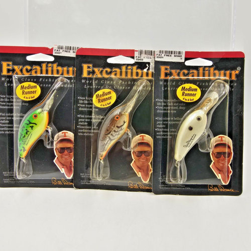 Leurre De Pêche Excalibur Crankbait Fat Free Shad Bill Dance, édition 1997, Neuf