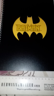 Batman Ringbuch, Schreibheft, Spiralbindung, 21x28 cm, 80 Seiten, Playworks, neu