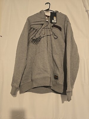 Harley-Davidson 120th Anniversary Zip-Up Hoodie Gray 96521-23VM Men's  2XL