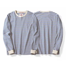 Sailor's Striped Shirt Men's Long Sleeve Breton Stripe T-shirt Retro Casual Tee