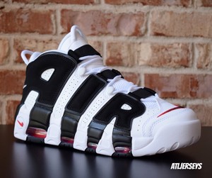 nike air more uptempo white red