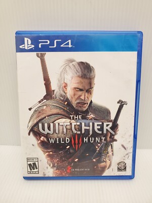 The Witcher 3 III Wild Hunt Sony PlayStation 4 PS4 Video Game - Complete w/ CD