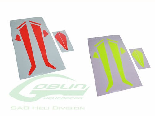 Adesivo Carrello D'Atterraggio E Pinna - Goblin 380 : H0565-S