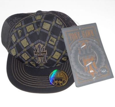 Cappello Berretto Quiksilver Tony Hawk Cap Mütze Skater Skateboard Baseball Selten A