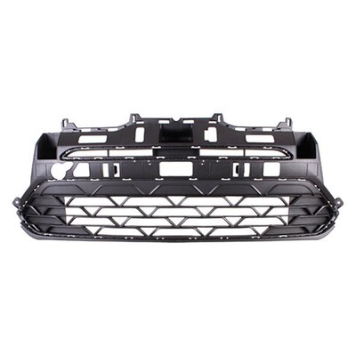 Grille For 2021-2023 Kia Rio Front Lower Dark Gray Made of Platic W/o Adaptive