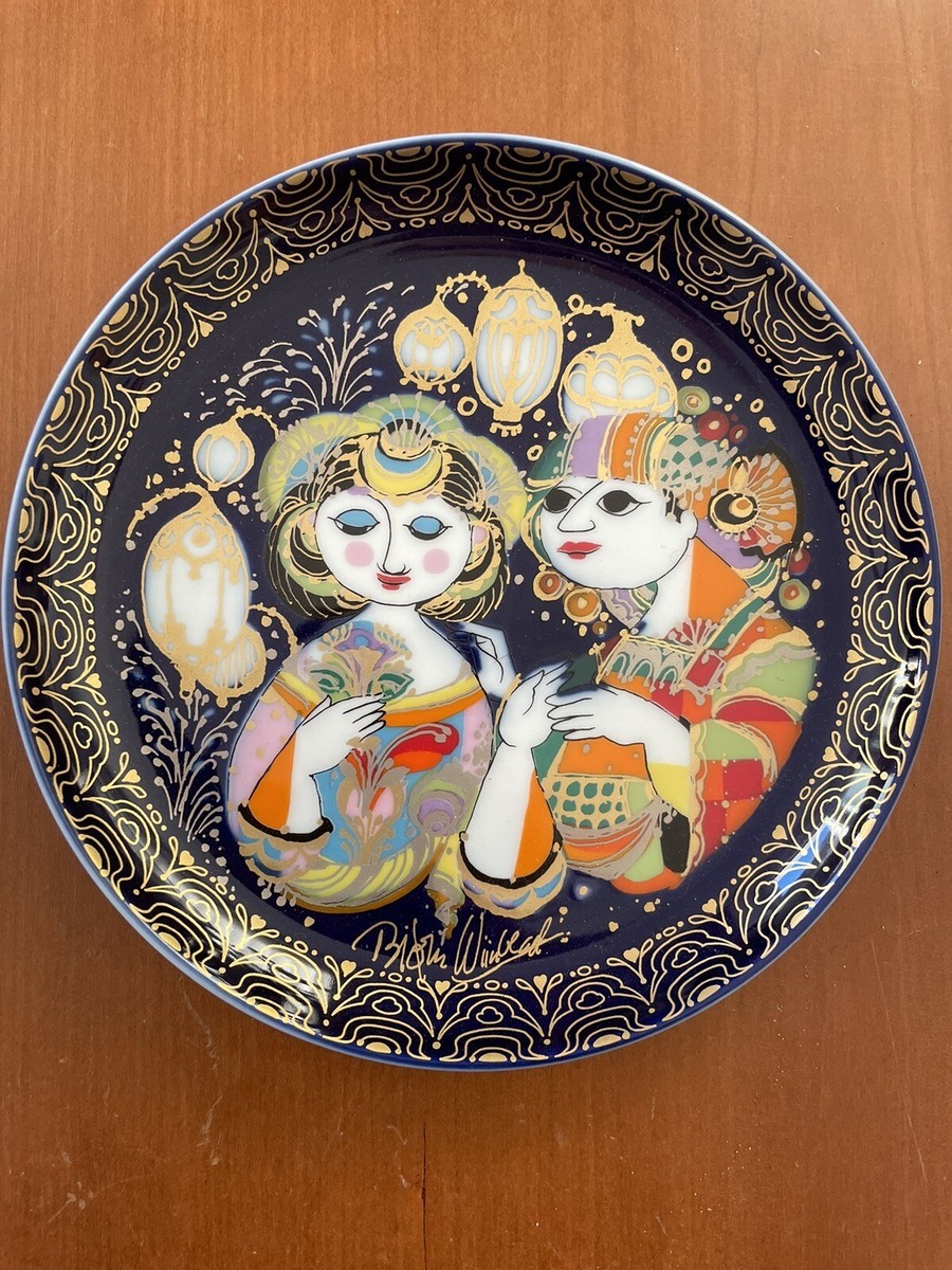 Rosenthal Bjorn Wiinblad Porcelain Collector Plate Aladdin #11 XI  Sultan