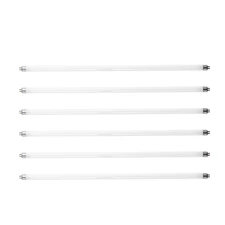 KFFKFF 8-Pack T5 Fluorescent Light Bulbs, 21-Inch Linear Tube Lamp, 3000K Warm W
