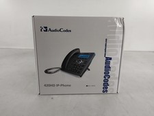 Lot of 2 New AudioCodes 420HD Gigabit VoIP IP-Phone Business Telephone