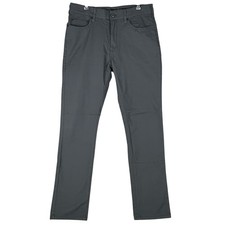 Denali Stretch Pants Men 32x32 Gray Cotton Spandex 5-Pocket Casual Trousers NWT