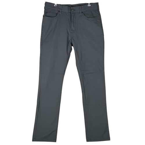 Denali Stretch Pants Men 32x32 Gray Cotton Spandex 5-Pocket Casual Trousers NWT - Picture 1 of 14