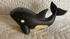 Preowned orca killer whale image shown a figurine of an orca killer whale