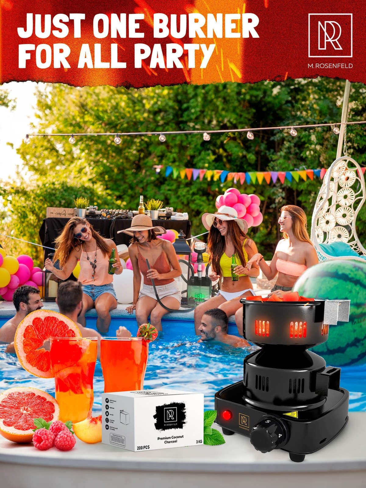 Charcoal Burner - Multipurpose Electric Charcoal Starter Approved Electric 450W