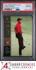2001 UPPER DECK GOLF TIGER WOODS COLLECTION #TWC17 RC HOF PSA 10