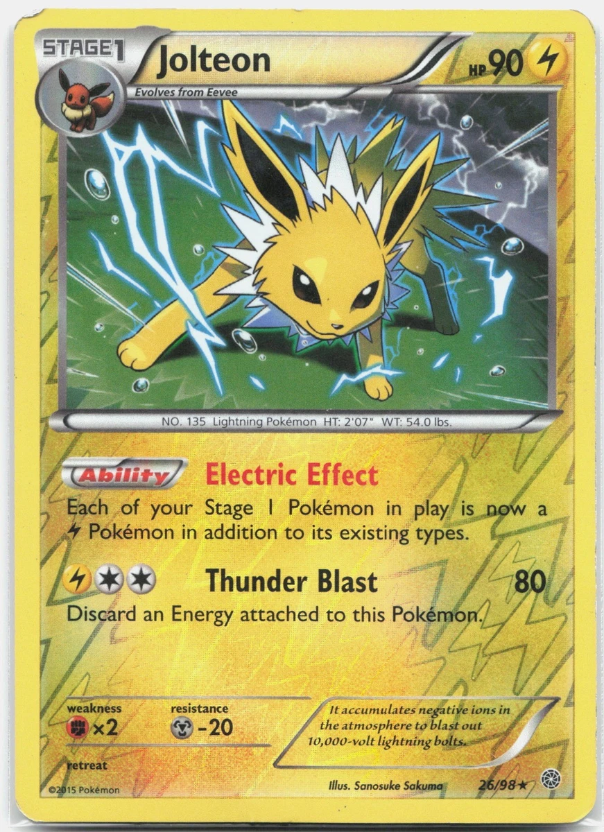 Jolteon Pokémon TCG XY Individual Collectible Card Game Cards for
