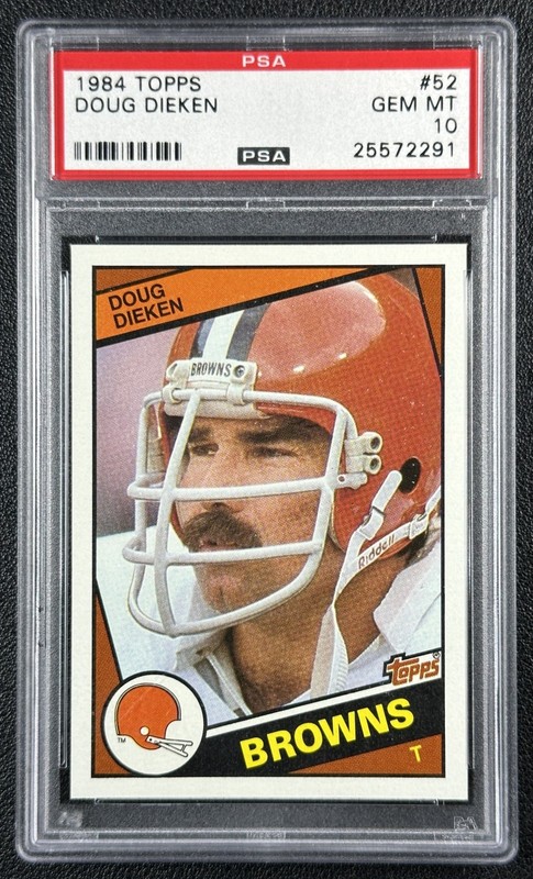 DOUG DIEKEN PSA 10 1984 TOPPS #52 BROWNS 2291