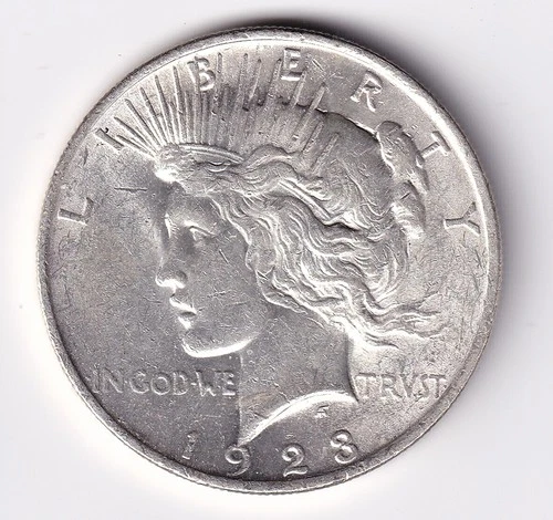 1923 Peace Silver Dollar $1 Coin 90% Silver n.150