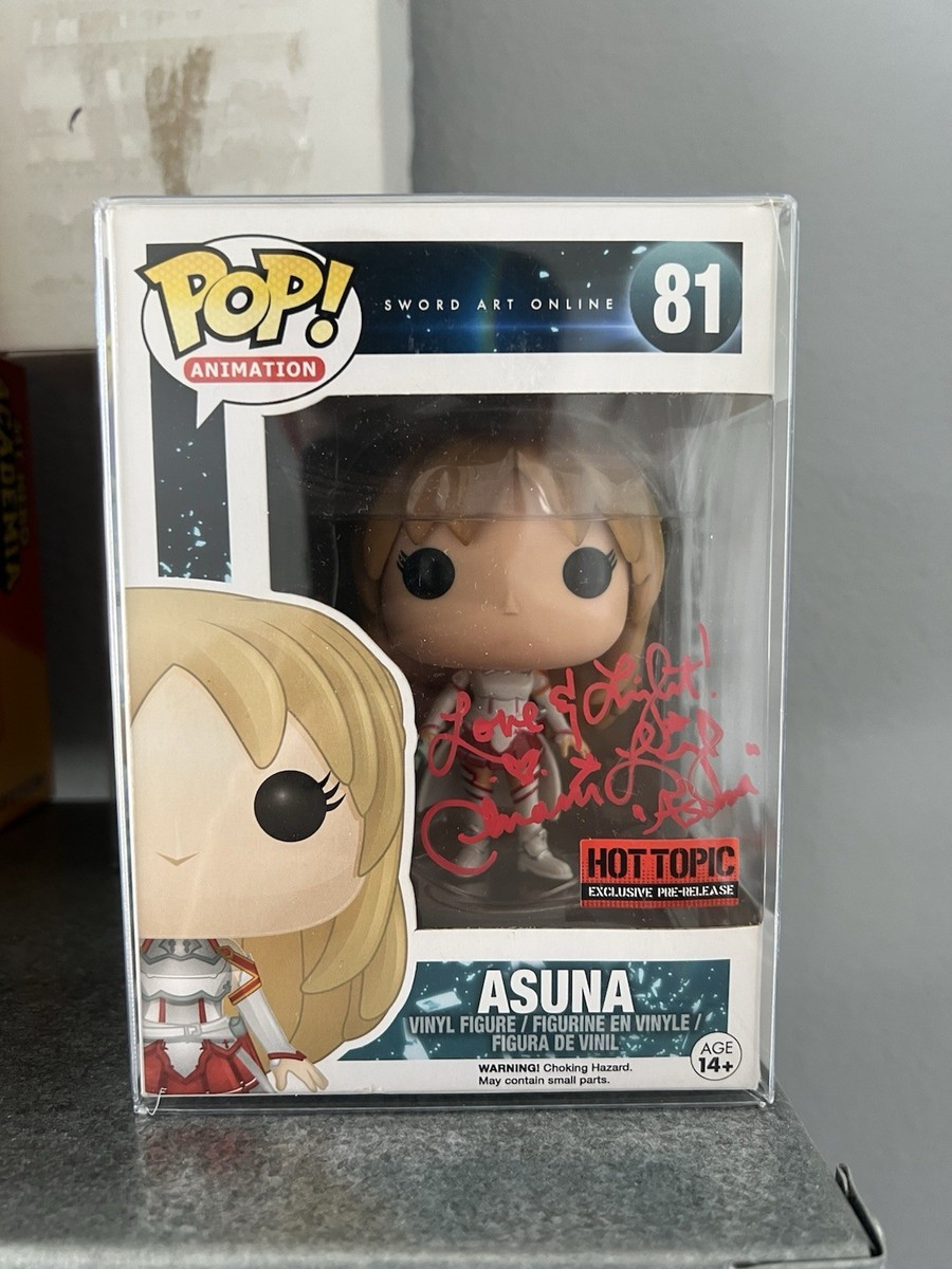 Asuna 81 Sword Art Funko Pop Signed By Cherami Leigh HOT TOPIC