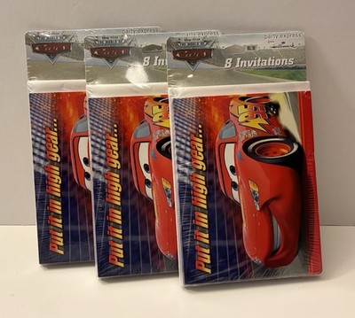 NEW Hallmark Disney Pixar CARS Birthday Party Invitations 24pcs