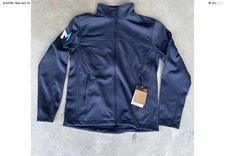 The North Face Ridgewall Soft Shell Full Zip Jacket Navy Men’s M w/ Corp. Logo