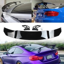 Universal Rear Trunk Wing GT-Style V-Style ABS Gloss Black Racing Spoiler