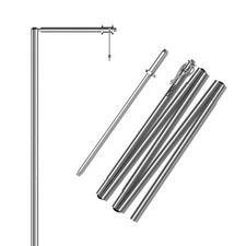 LUMENA P1 Folding Lantern Pole Stand Aluminum Light Stand 1/4"-20 Screw Mount