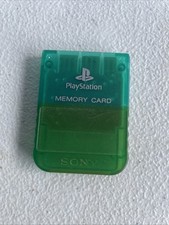 OEM Sony Playstation 1 PS1 Green Memory Card SCPH-1020 
