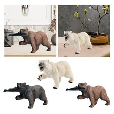 Realistic Bear Toy, Animal Figure, Educational Bath Toys Learning Simulation