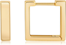 Gold Huggie Hoop Earrings for Women 14K Gold Plated, Small Hoop Earrings for Wom