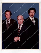 o69485 circa 1987 orig photo ABC World News Tonight Peter Jennings, Frank Reynol
