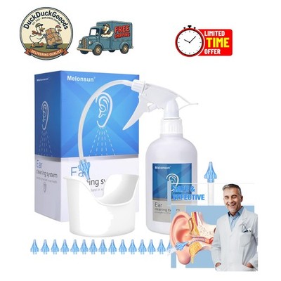 Manual Ear Cleaner Bottle - 500ml with Rigid Pipe and Flexible Tube Options
