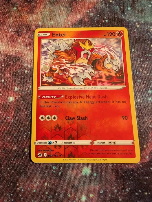 Pokémon TCG Reverse Holo Entei 21/159