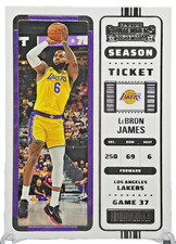 2022-23 Panini Contenders LeBron James Season Ticket #36 Los Angeles Lakers